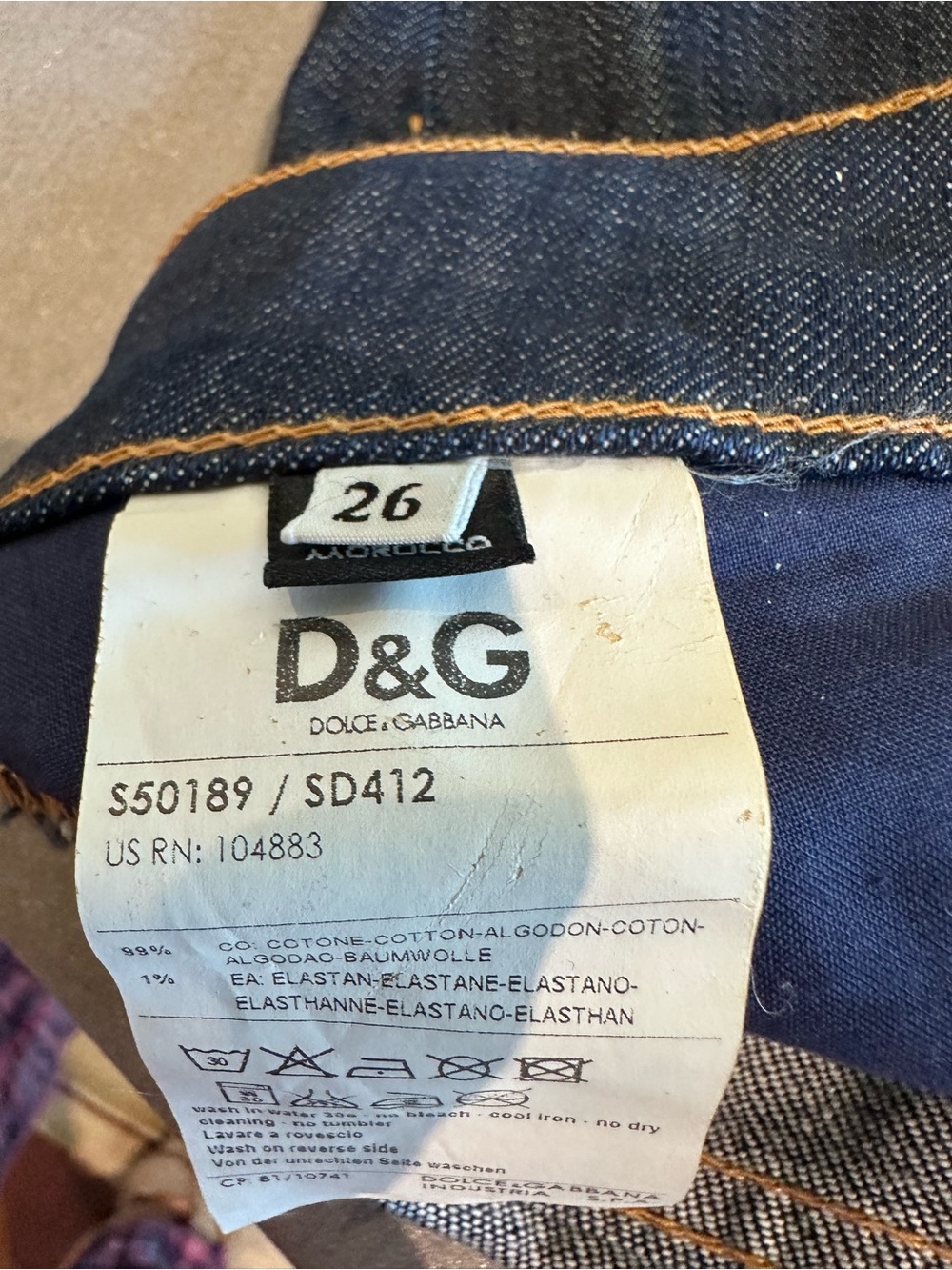 Dark Blue Women's Flare Jeans - Dolce & Gabbana. - Picture 6 of 7